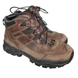 Carhartt Men 8D Brown Leather Steel Toe Waterproof