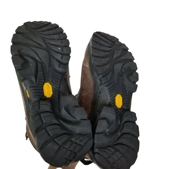 Carhartt Men 8D Brown Leather Steel Toe Waterproof