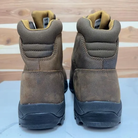 Carhartt‎ Men's 6-Inch Leather Bison Brown Waterproof Work Hiker Size 14 - NEW