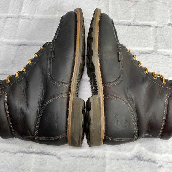 Carhartt Work Boots Mens 11.5 M Leather Soft 6&quot; Moc Toe Brown CMW6197 Waterproof