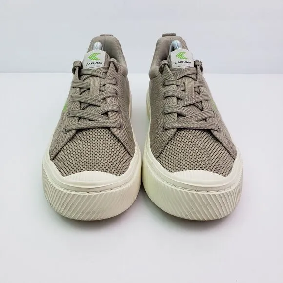 Cariuma IBI Low Womens Size 7 Sand Beige Vegan Knit Casual Sneaker Shoes
