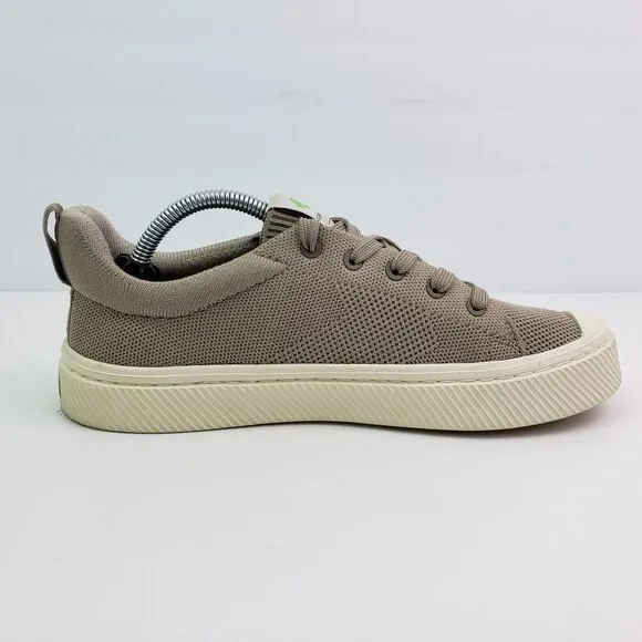 Cariuma IBI Low Womens Size 7 Sand Beige Vegan Knit Casual Sneaker Shoes