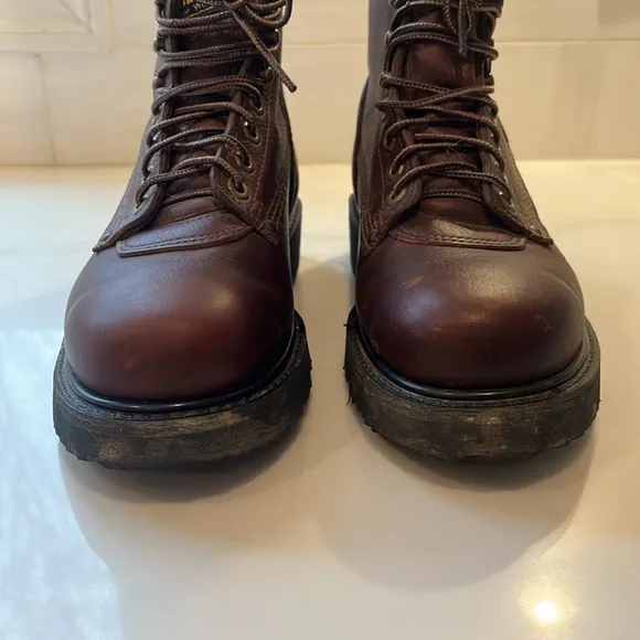 Carolina Boots Men's 3010 EH Grizzly Brown Leather 6 inch Steel Toe Work Boots