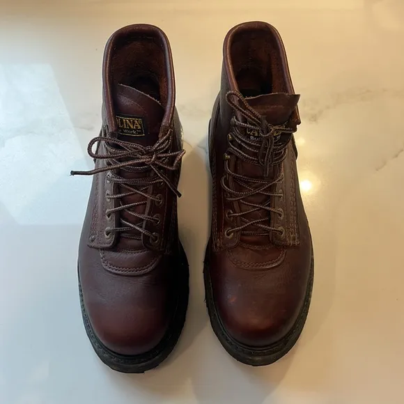 Carolina Boots Men's 3010 EH Grizzly Brown Leather 6 inch Steel Toe Work Boots