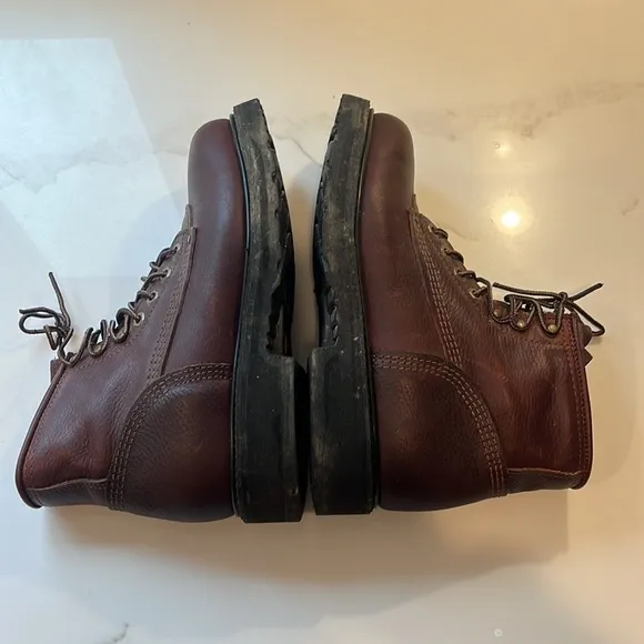 Carolina Boots Men's 3010 EH Grizzly Brown Leather 6 inch Steel Toe Work Boots