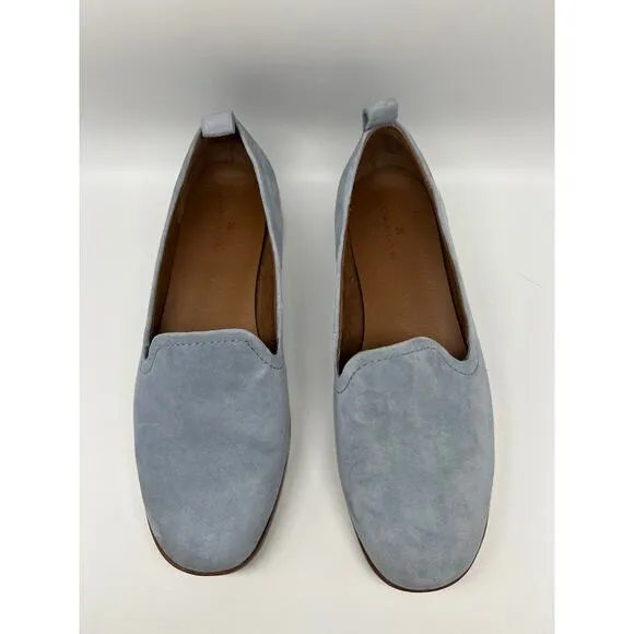 Caslon Light Blue Hadley Lea Suede Flat Slip On Loafers Casual Shoes Size 7.5M