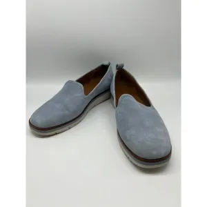 Caslon Light Blue Hadley Lea Suede Flat Slip On Loafers Casual Shoes Size 7.5M