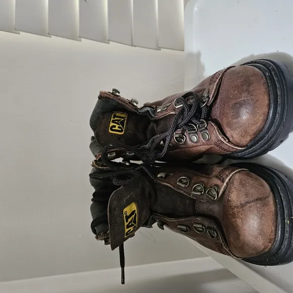 Caterpillar Brown Leather Work Boots
