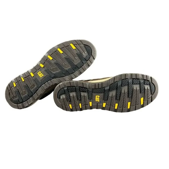 Caterpillar Men's Provoke Mid WP EH SR Brown Alloy Toe Work Boots Size 14 M