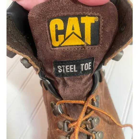 Caterpillar Timberland Pro Steel Toe Work Boots ASTM F2413-05 - Size Men's 10