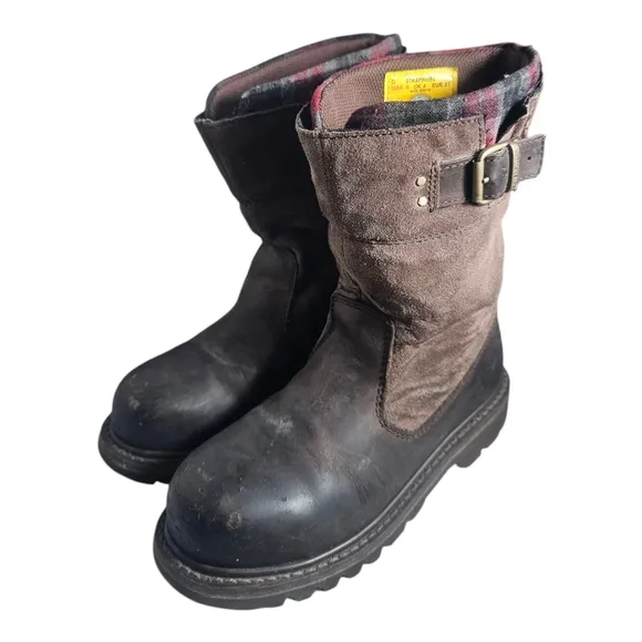 Caterpillar Walking Machine Steel Toe Work Boots USA Womens Size 6