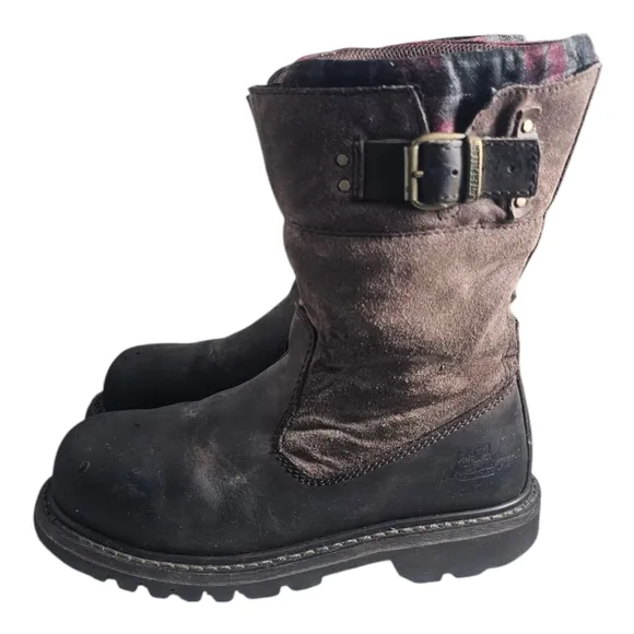 Caterpillar Walking Machine Steel Toe Work Boots USA Womens Size 6