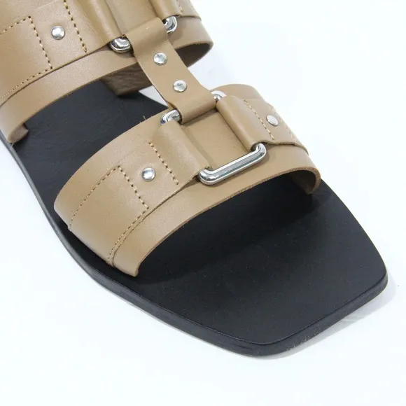 Caverley Sandals New Eu 39 Women Leather Slide Flat Shoe Cass