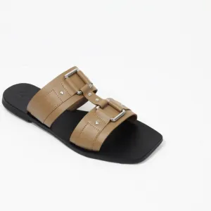 Caverley Sandals New Eu 39 Women Leather Slide Flat Shoe Cass
