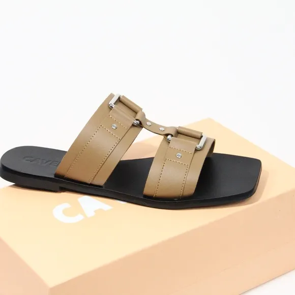 Caverley Sandals New Eu 39 Women Leather Slide Flat Shoe Cass