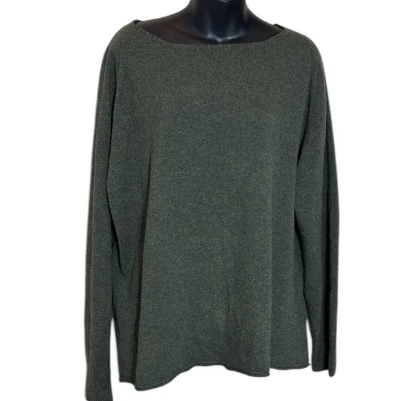 Celtic &amp; co women’s large 100% lambswool oversized sweater green capsule