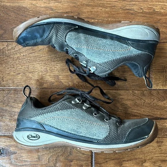 Chaco Kanarra Casual Lace Up Shoes Hiking Outdoor Gray Women’s Size 9