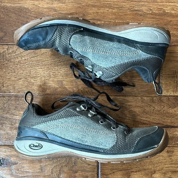 Chaco Kanarra Casual Lace Up Shoes Hiking Outdoor Gray Women’s Size 9