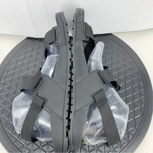 Chaco Men 45 Size 12 Sandals Black Strappy Shoes Rubber Water Hiking Lowdown 2