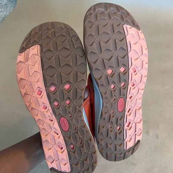 Chaco Womens Odyssey Sneaker Sandals Hiking Outdoor Orange JCH107776 Size 8