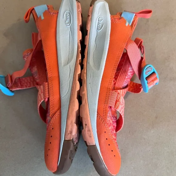 Chaco Womens Odyssey Sneaker Sandals Hiking Outdoor Orange JCH107776 Size 8