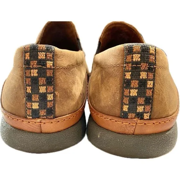 Chaco Shoes Brown Rust Black Leather Slip-On Men's Size 9.5 EUC