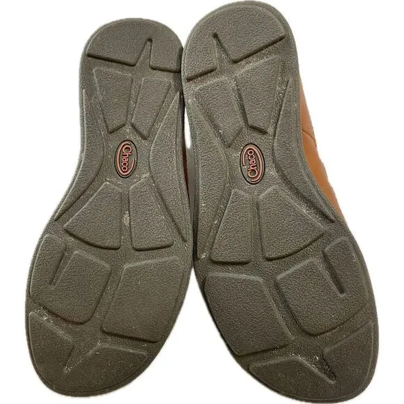 Chaco Shoes Brown Rust Black Leather Slip-On Men's Size 9.5 EUC