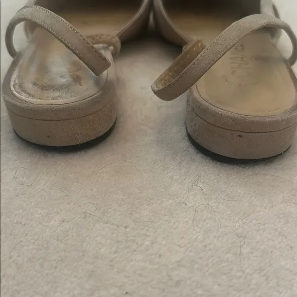 CHANEL Cream and Black Heels with Classic Two-Tone Design