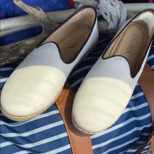 CHARIX • Cream Women's Slip-On Shoes • SZ. 37