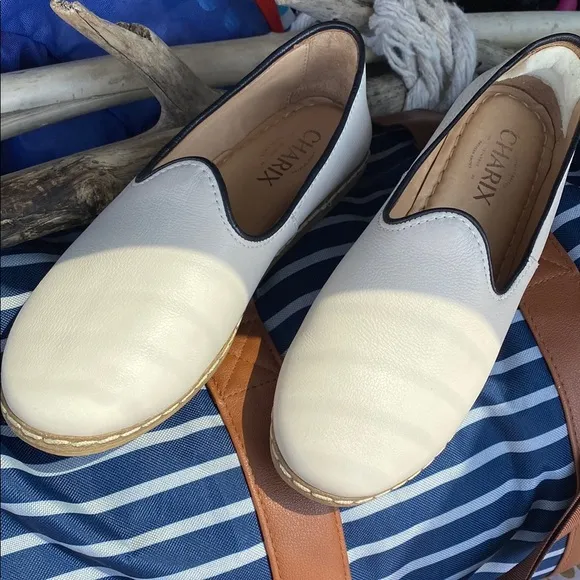 CHARIX • Cream Women's Slip-On Shoes • SZ. 37