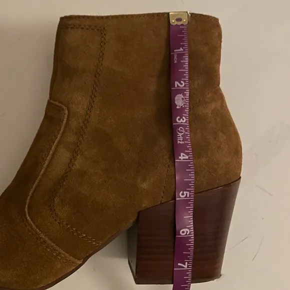 CHELSEA &amp; VIOLET Jane Suede Leather Zip Up Ankle Boots