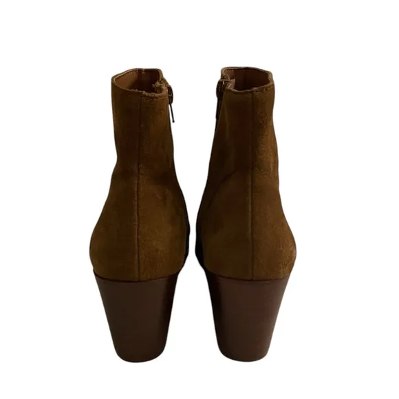 CHELSEA &amp; VIOLET Jane Suede Leather Zip Up Ankle Boots