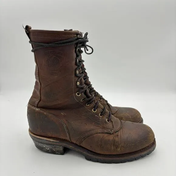 Chippewa Soft Toe Work Boots Men's 8.5 Utility Workwear