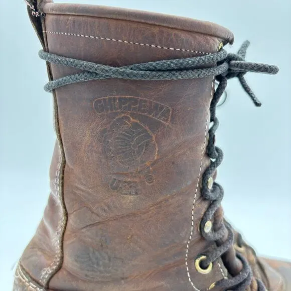 Chippewa Soft Toe Work Boots Men's 8.5 Utility Workwear