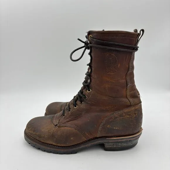 Chippewa Soft Toe Work Boots Men's 8.5 Utility Workwear