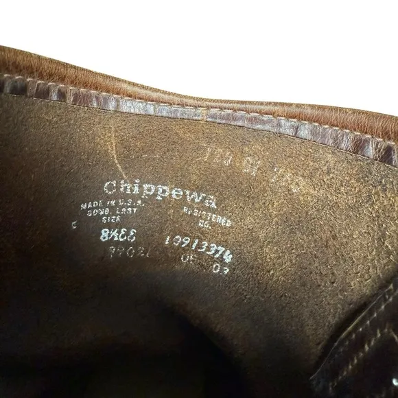 Chippewa Wellington Cowboy Work Boots Mens Size 8.5 EE