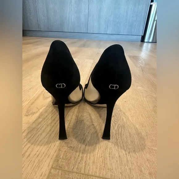 Christian Dior Suede Mesh Songe Pumps