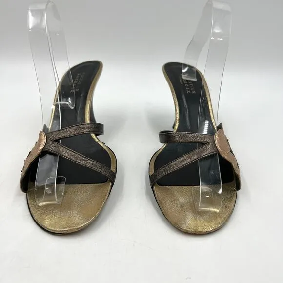 Christian Lacroix Metallic Leather Heels
