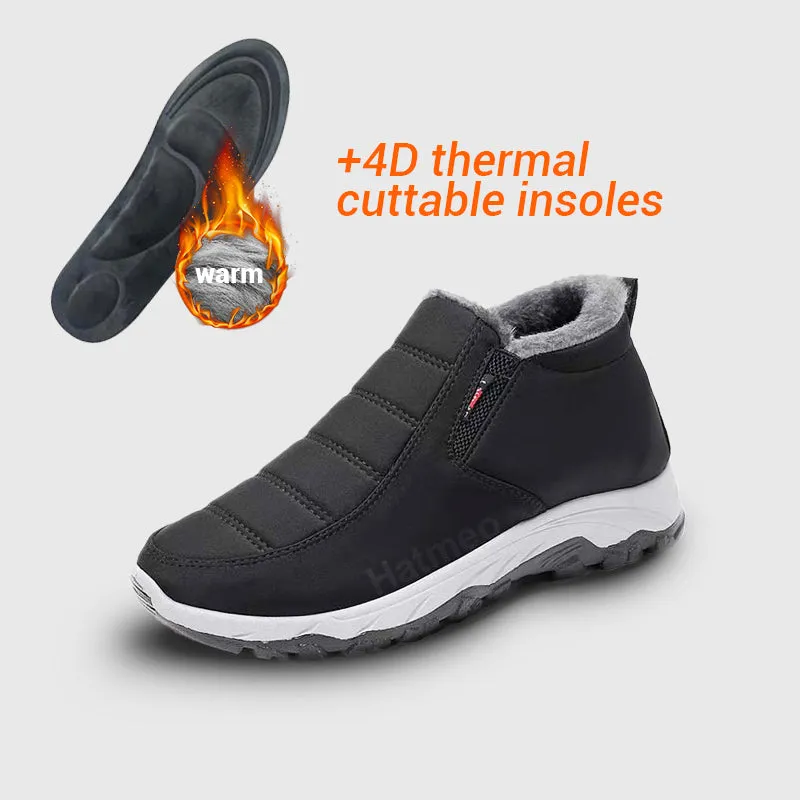 🎄🧑‍🎄Christmas Hot Sale !🔥Winter Simple Style Slip On Warm Fleece Walking Shoes W090
