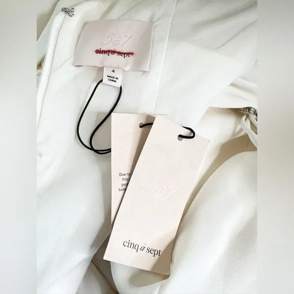 Cinq a Sept Emmie Gown in Ivory Size 4