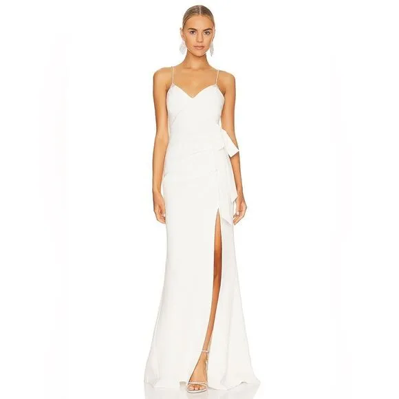 Cinq a Sept Emmie Gown in Ivory Size 4