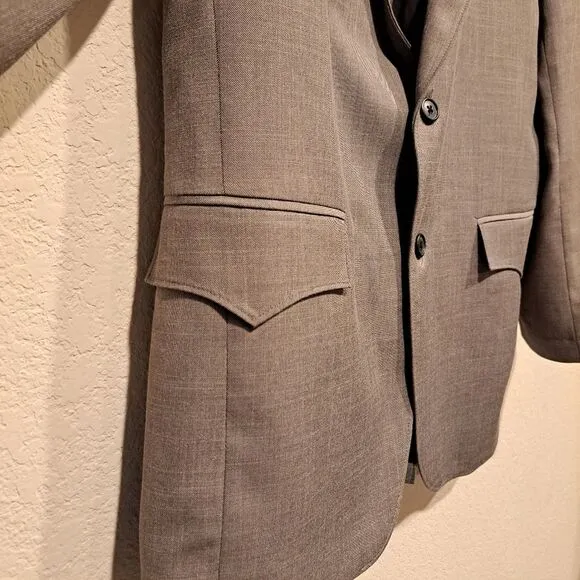 Circle S Dallas Made in USA Mens Western Sport Coat Lubbock Steel Gray Sz Medium