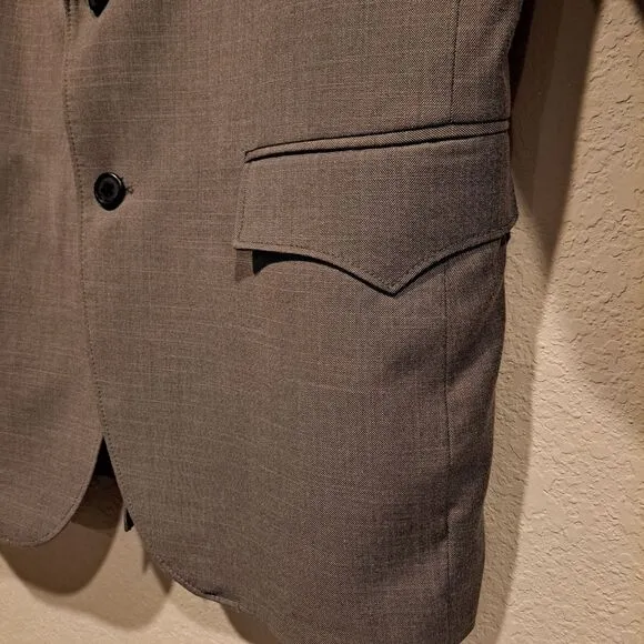 Circle S Dallas Made in USA Mens Western Sport Coat Lubbock Steel Gray Sz Medium
