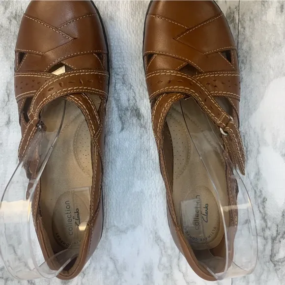 Clark’s collection, slip on, Ashland brown shoes