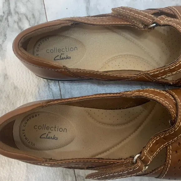 Clark’s collection, slip on, Ashland brown shoes