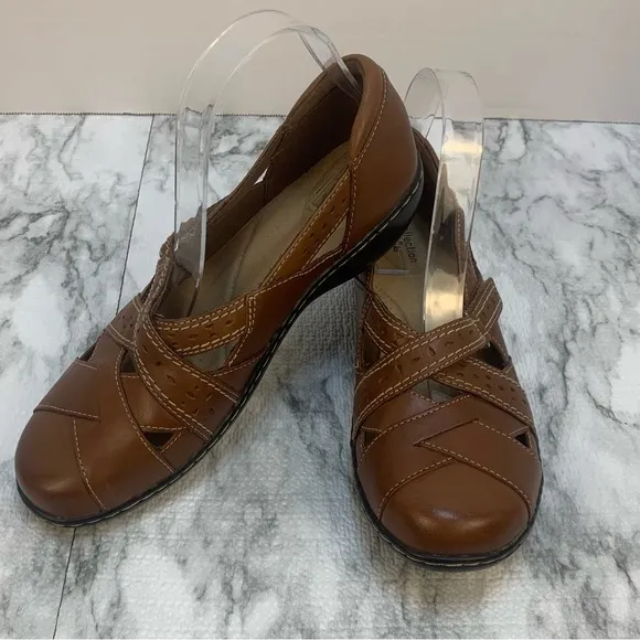 Clark’s collection, slip on, Ashland brown shoes