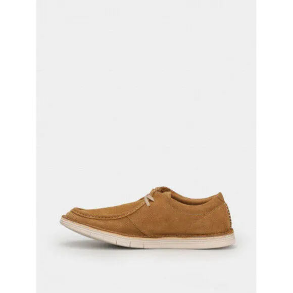 Clarks Forge Run 26157912 Moccasin Men's Dark Sand Suede Casual Shoes MKAS238