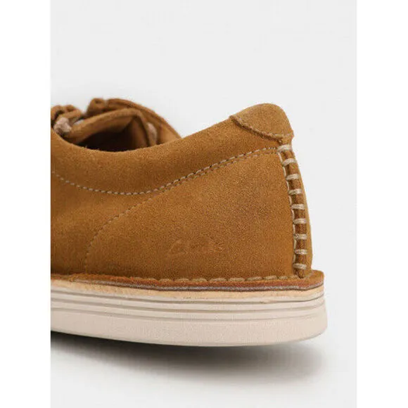 Clarks Forge Run 26157912 Moccasin Men's Dark Sand Suede Casual Shoes MKAS238