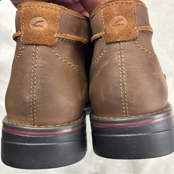 Clarks Mens Morris Peak Brown Leather Casual  Boots Shoes 11.5M