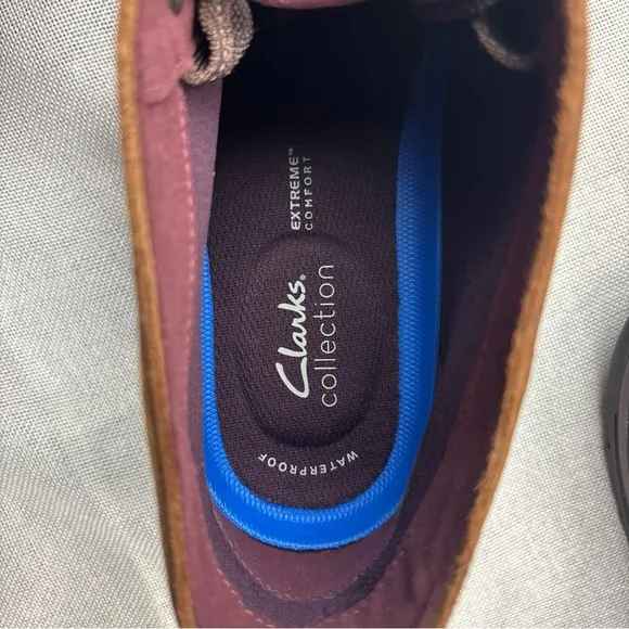 Clarks Mens Morris Peak Brown Leather Casual  Boots Shoes 11.5M